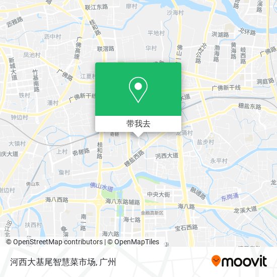河西大基尾智慧菜市场地图