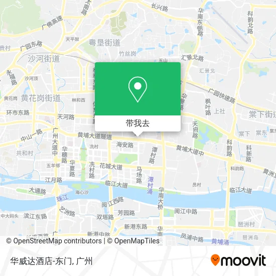 华威达酒店-东门地图
