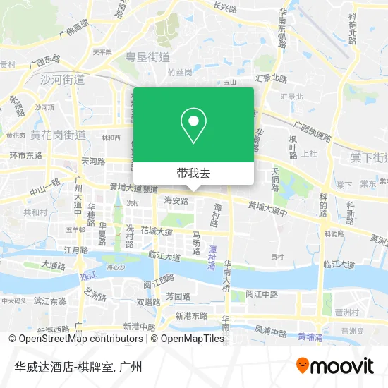 华威达酒店-棋牌室地图