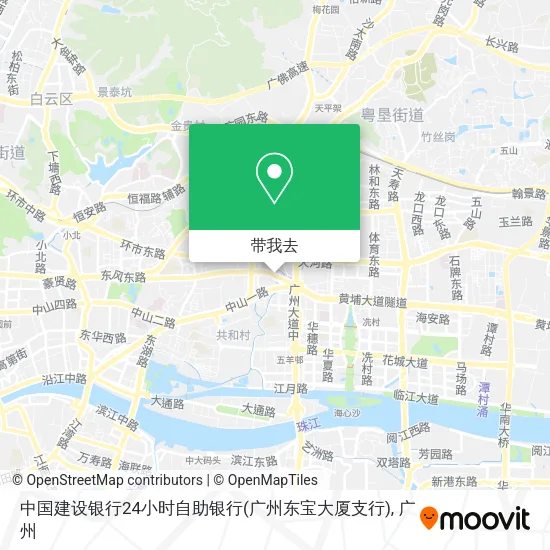 中国建设银行24小时自助银行(广州东宝大厦支行)地图