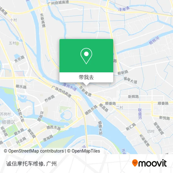诚信摩托车维修地图