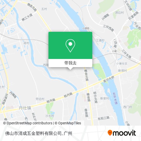 佛山市清成五金塑料有限公司地图
