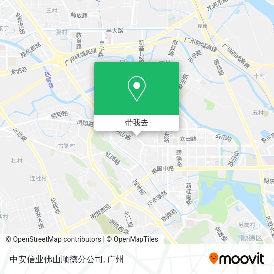 中安信业佛山顺德分公司地图
