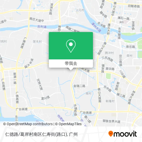 仁德路/葛岸村南区仁寿街(路口)地图