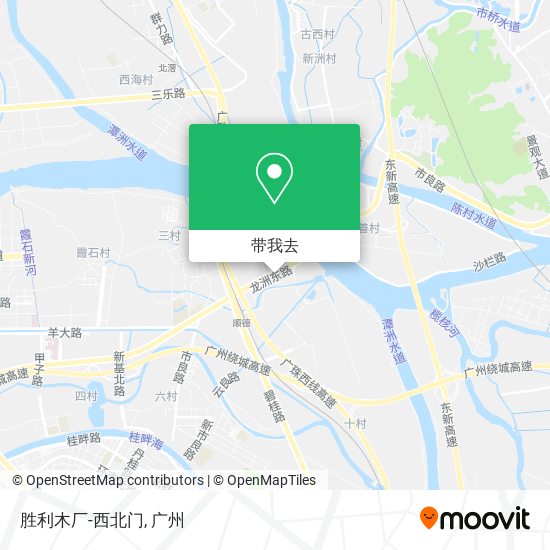 胜利木厂-西北门地图
