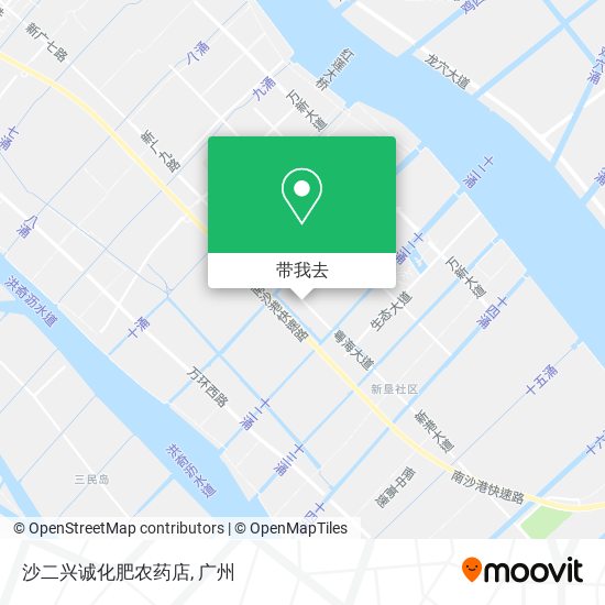 沙二兴诚化肥农药店地图