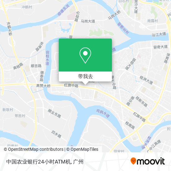 中国农业银行24小时ATM机地图
