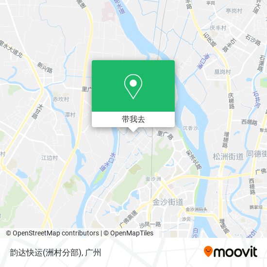 韵达快运(洲村分部)地图