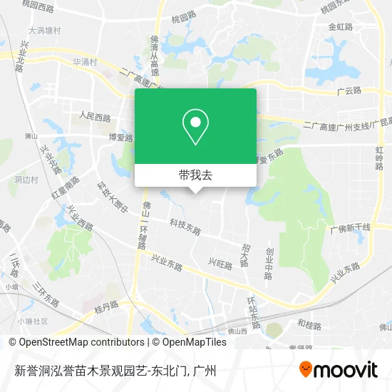 新誉洞泓誉苗木景观园艺-东北门地图