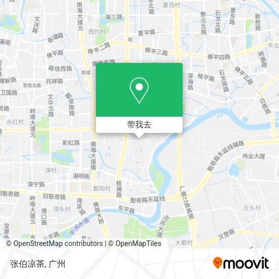 张伯凉茶地图