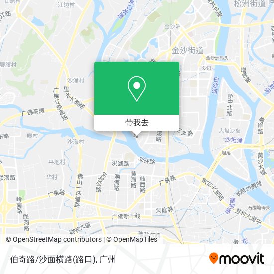 伯奇路/沙面横路(路口)地图