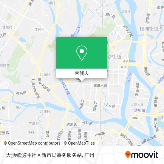 大沥镇泌冲社区新市民事务服务站地图