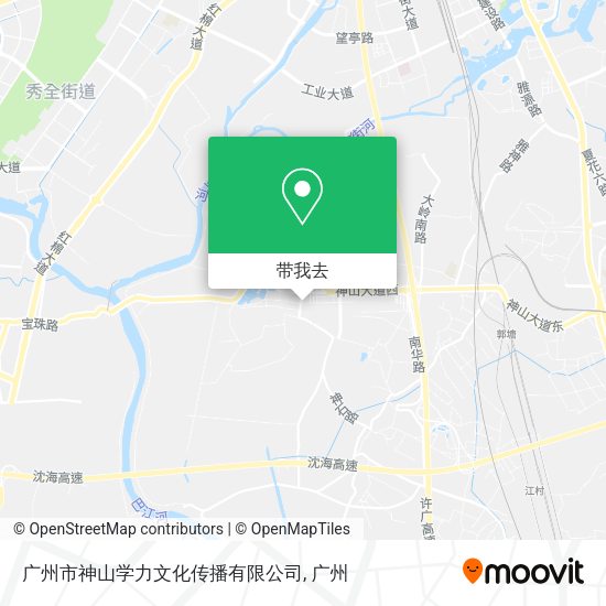 广州市神山学力文化传播有限公司地图