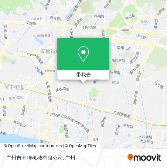 广州市开特机械有限公司地图