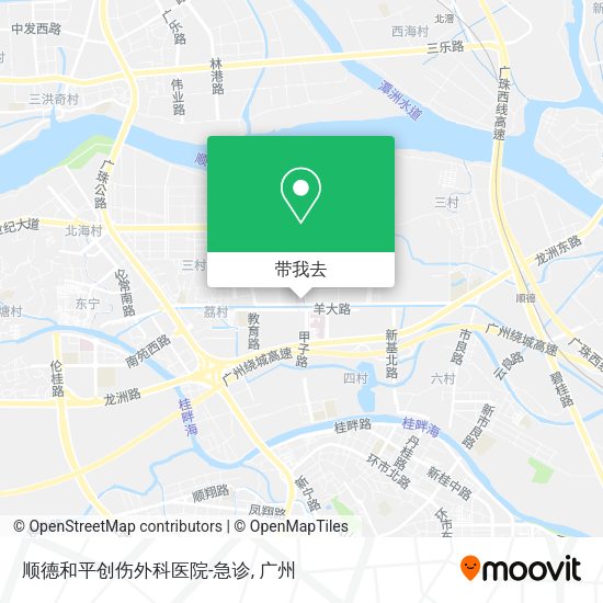 顺德和平创伤外科医院-急诊地图