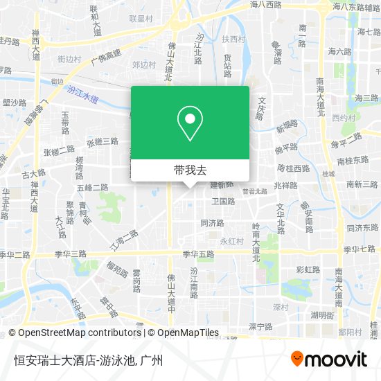 恒安瑞士大酒店-游泳池地图