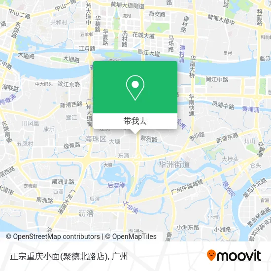 正宗重庆小面(聚德北路店)地图