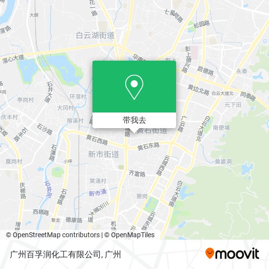 广州百孚润化工有限公司地图