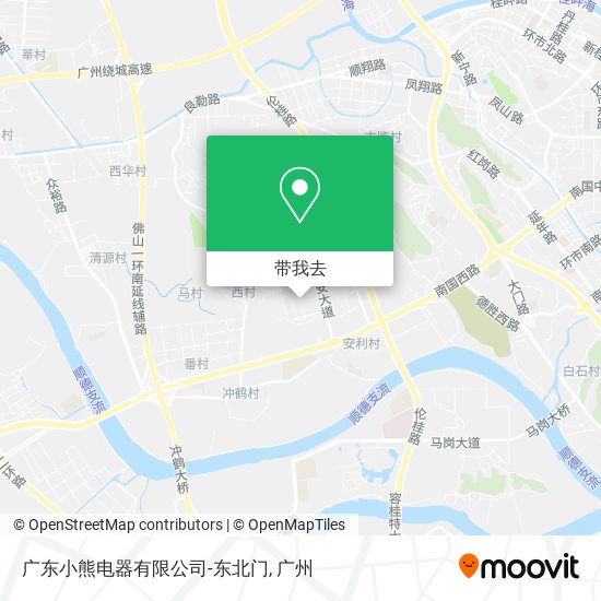 广东小熊电器有限公司-东北门地图