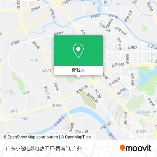 广东小熊电器电热工厂-西南门地图
