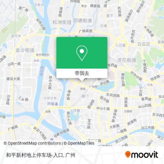 和平新村地上停车场-入口地图
