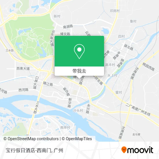 宝行假日酒店-西南门地图
