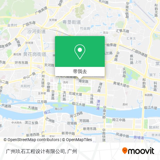 广州玖石工程设计有限公司地图