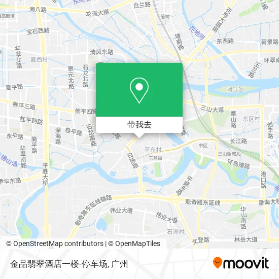 金品翡翠酒店一楼-停车场地图
