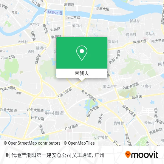 时代地产潮阳第一建安总公司员工通道地图