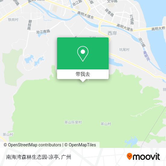 南海湾森林生态园-凉亭地图