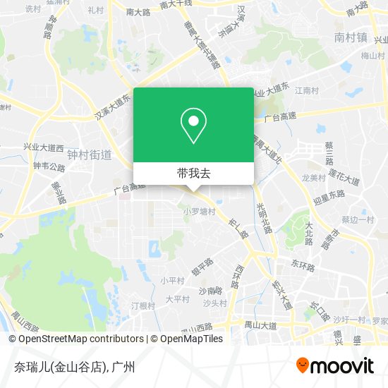 奈瑞儿(金山谷店)地图