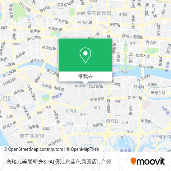 奈瑞儿美颜塑身SPA(滨江东蓝色康园店)地图