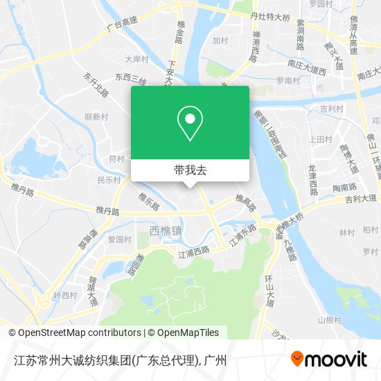 江苏常州大诚纺织集团(广东总代理)地图