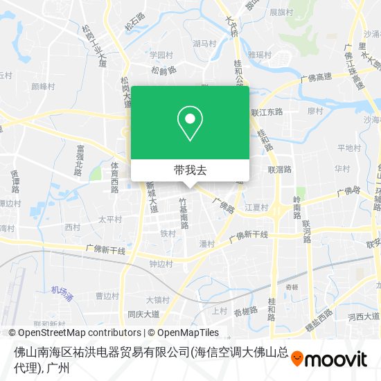 佛山南海区祐洪电器贸易有限公司(海信空调大佛山总代理)地图