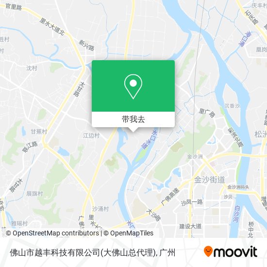 佛山市越丰科技有限公司(大佛山总代理)地图