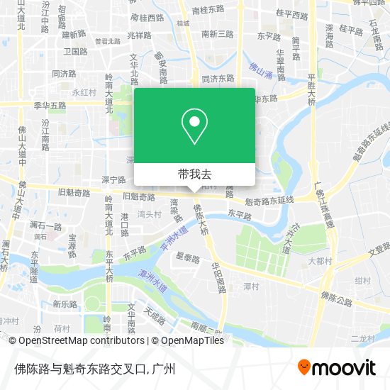 佛陈路与魁奇东路交叉口地图