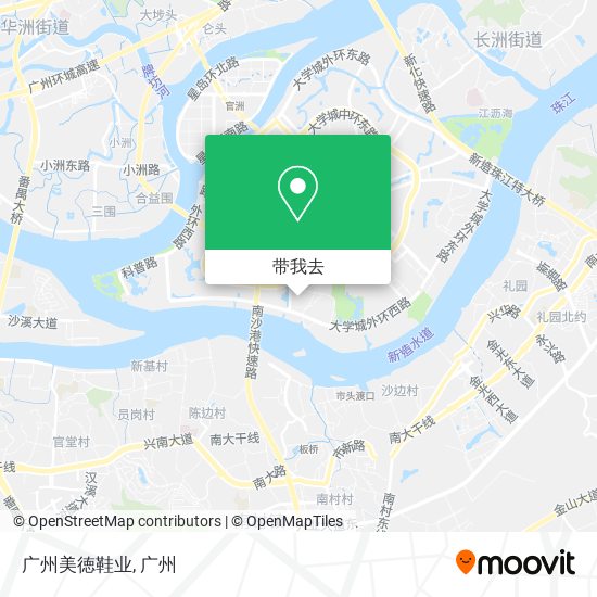 广州美徳鞋业地图