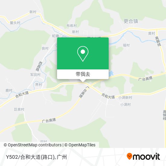 Y502/合和大道(路口)地图