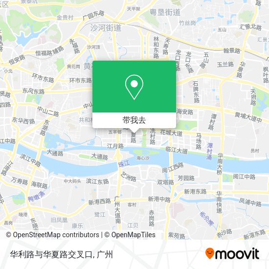 华利路与华夏路交叉口地图