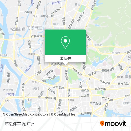 草暖停车场地图