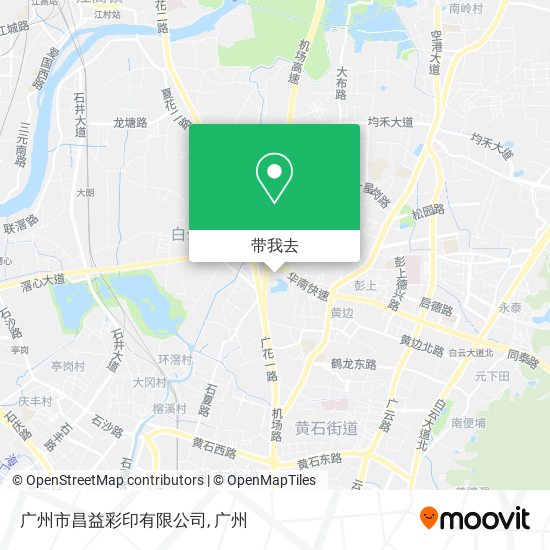 广州市昌益彩印有限公司地图
