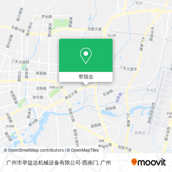 广州市举益达机械设备有限公司-西南门地图
