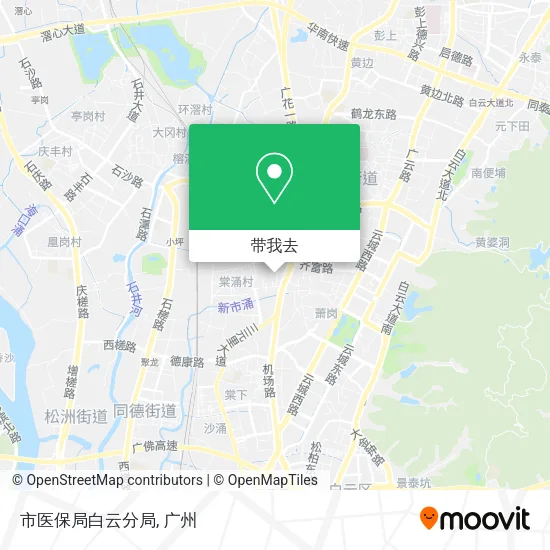 市医保局白云分局地图