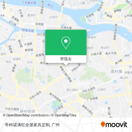 帝柯诺满红全屋家具定制地图