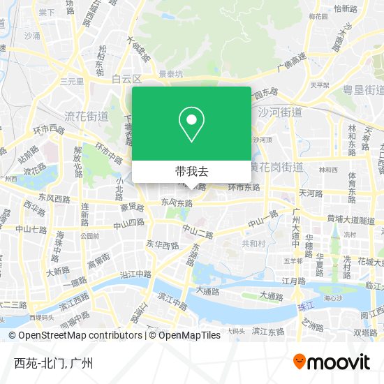西苑-北门地图