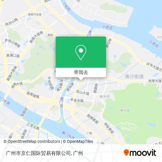 广州市京仁国际贸易有限公司地图