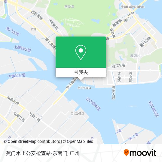 蕉门水上公安检查站-东南门地图