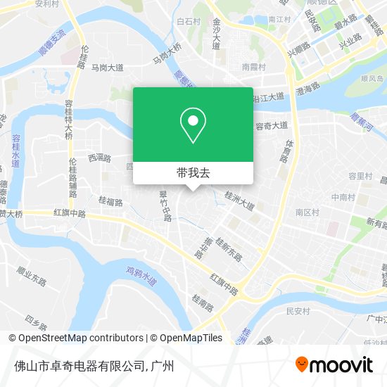 佛山市卓奇电器有限公司地图