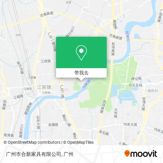 广州市合新家具有限公司地图