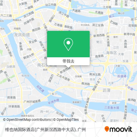 维也纳国际酒店(广州新滘西路中大店)地图
